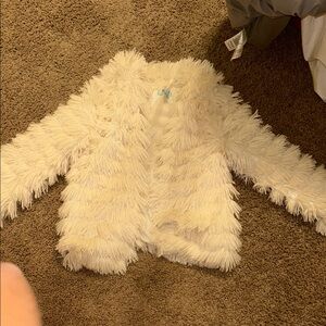 Fuzzy white jacket